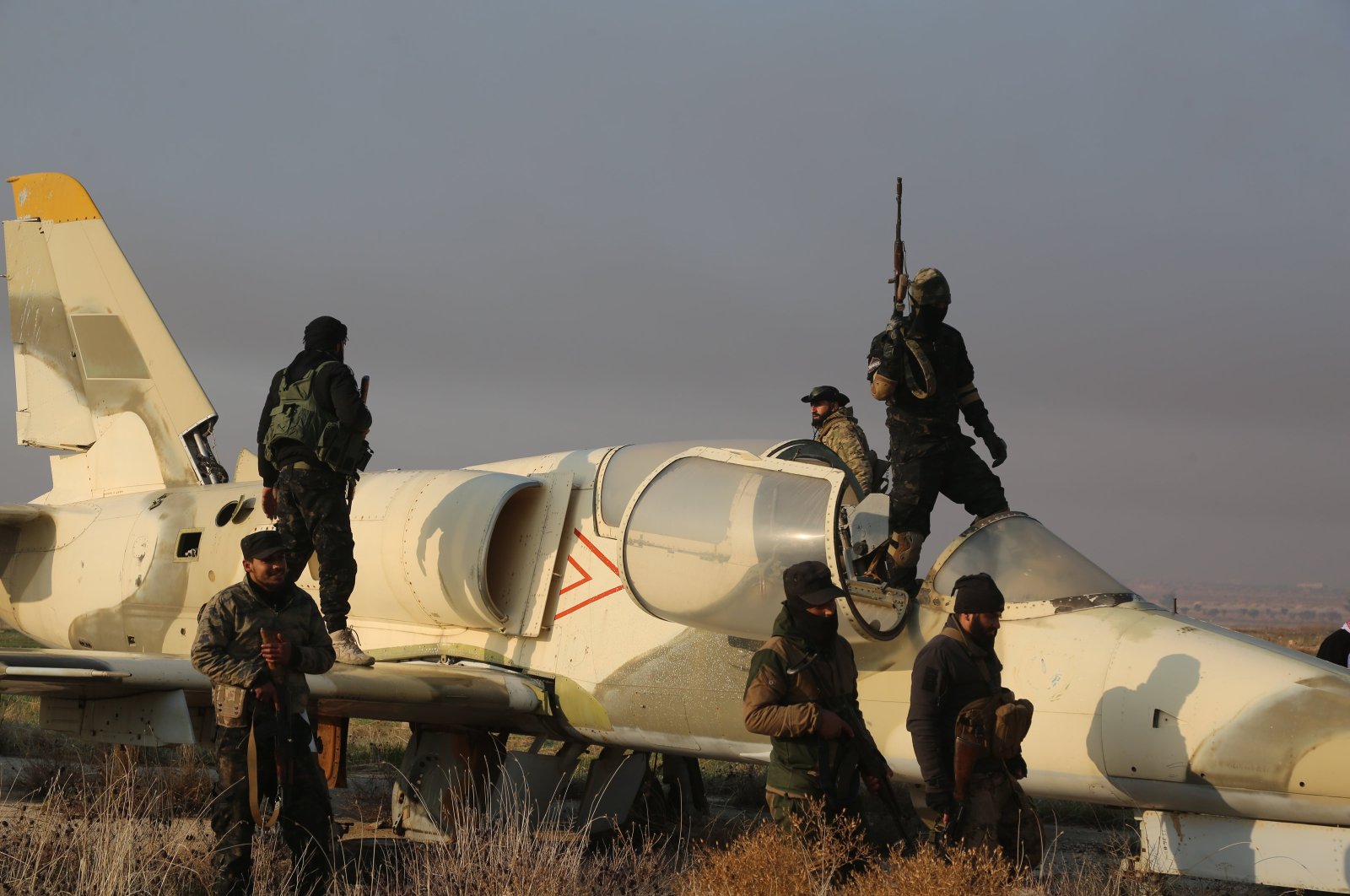 Anti-regime fighters seize an international airport the Assad regime left for PKK/YPG terrorists, Aleppo, Syria, Dec. 2, 2024. (AA Photo)