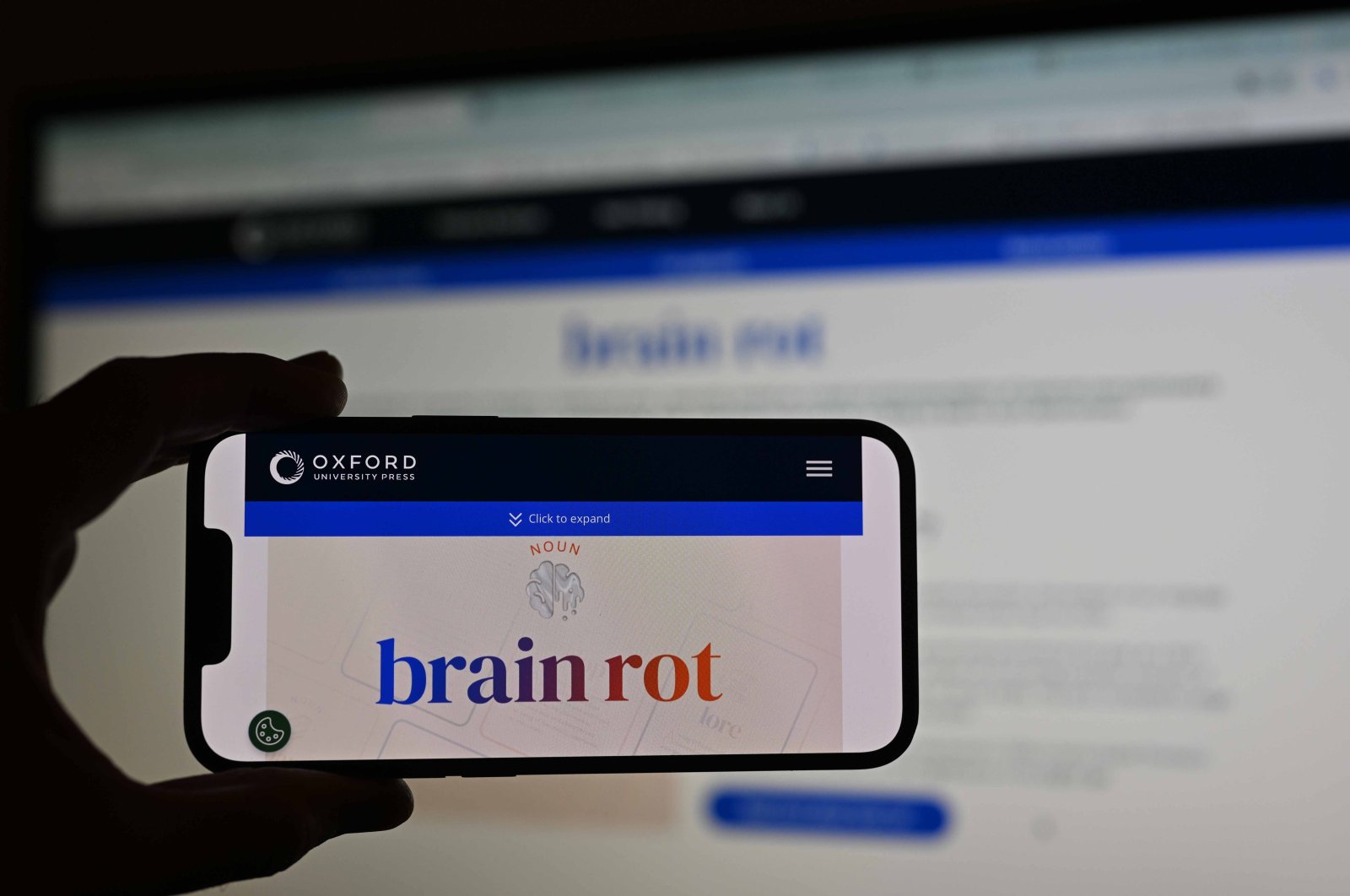 &quot;Brain rot” was chosen by a combination of public vote and language analysis by Oxford lexicographers. (AA Photo)