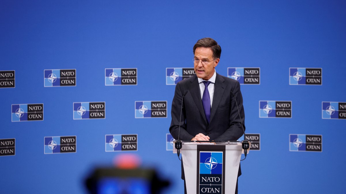 NATO Secretary General Mark Rutte holds a news conference, at the alliance&#039;s headquarters in Brussels, Belgium Dec. 4, 2024. (Reuters Photo)