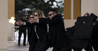 Trainees participate in a simulation at the Protection Training Academy Police Education Center, Ankara, Türkiye, Nov. 3, 2024. (AA Photo)