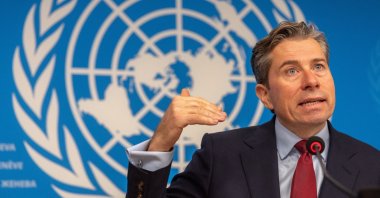 Tom Fletcher, U.N. Under-Secretary-General for Humanitarian Affairs and Emergency Relief Coordinator (OCHA), attends a press conference in Geneva, Switzerland, Dec. 3, 2024. (Reuters Photo)