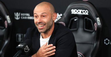 Javier Mascherano speaks to the media after being introduced as the Inter Miami head coach at Chase Stadium, Fort Lauderdale, U.S., Dec. 3, 2024. (AFP Photo)