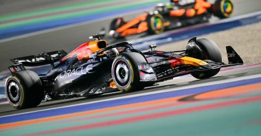 Red Bull Racing&#039;s Dutch driver Max Verstappen drives during the Qatari Formula One Grand Prix at the Lusail International Circuit in Lusail, Doha, Qatar, Dec. 1, 2024. (AFP Photo)