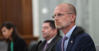 Commissioner of Federal Communications Commission, Brendan Carr, testifies during an oversight hearing to examine the Federal Communications Commission, June 24, 2020. (AFP File Photo)