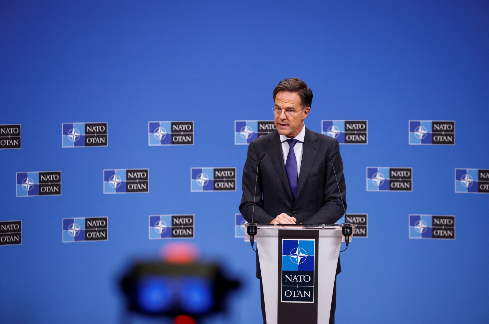 NATO Secretary General Mark Rutte holds a news conference, at the alliance&#039;s headquarters in Brussels, Belgium Dec. 4, 2024. (Reuters Photo)