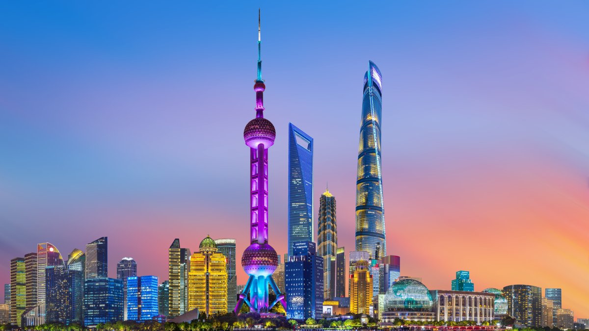 A night view of the skyscrapers in Shanghai, China. (Shutterstock)