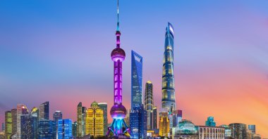 A night view of the skyscrapers in Shanghai, China. (Shutterstock)