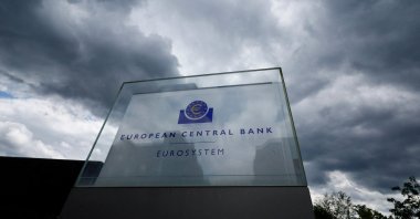 Dark clouds are seen over the building of the European Central Bank (ECB) in Frankfurt, Germany, June 6, 2024. (Reuters Photo)