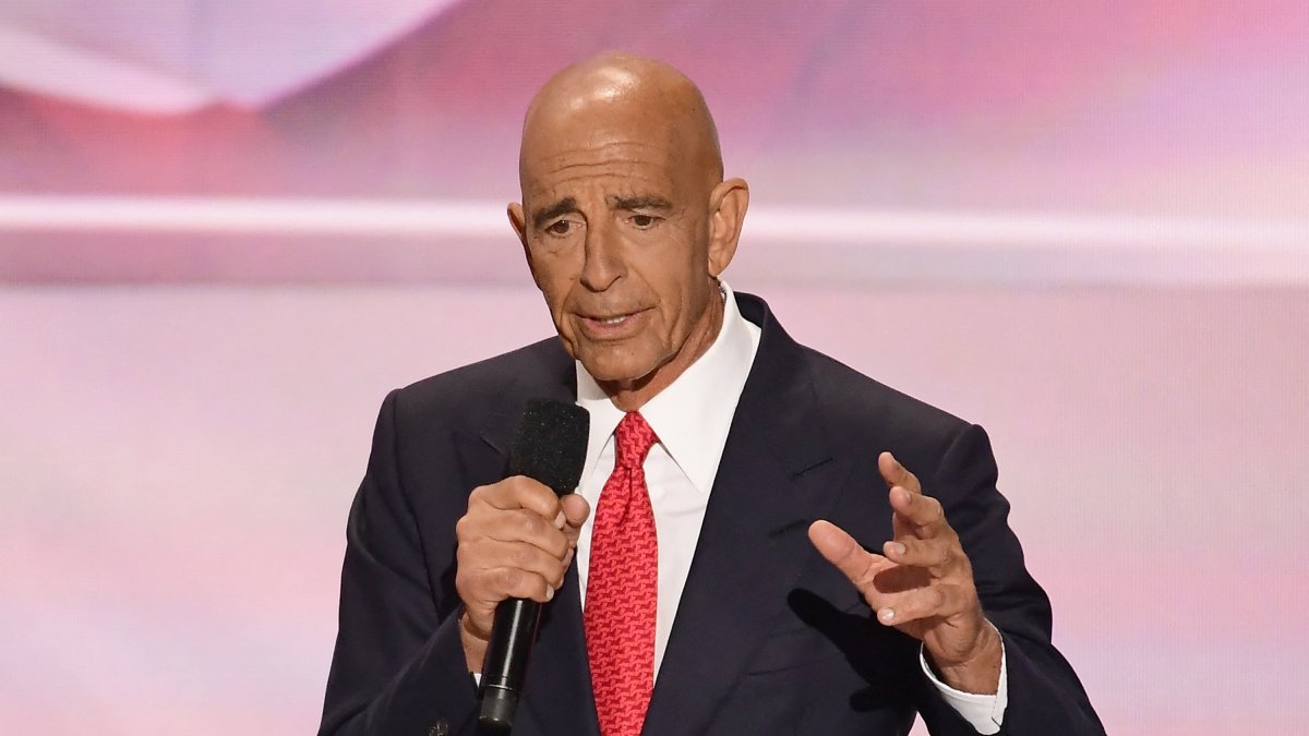 Tom Barrack, CEO of Colony Capital, makes remarks at the 2016 Republican National Convention held at the Quicken Loans Arena in Cleveland, Ohio, U.S., July 21, 2016. (Reuters Photo)