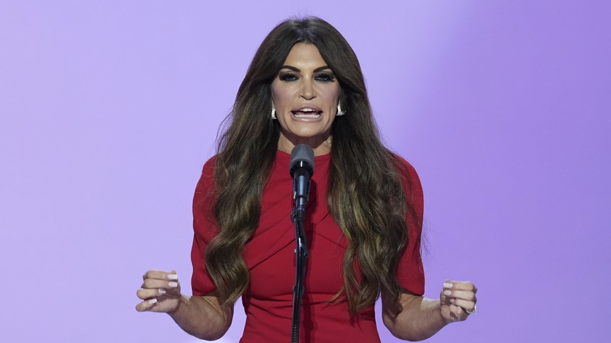 Kimberly Guilfoyle speaks during the Republican National Convention, in Milwaukee, Wisconsin, July 17, 2024,  (AP Photo)