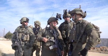 Israeli soldiers operate in a location given as Southern Syria, Dec. 9, 2024. (Reuters Photo)