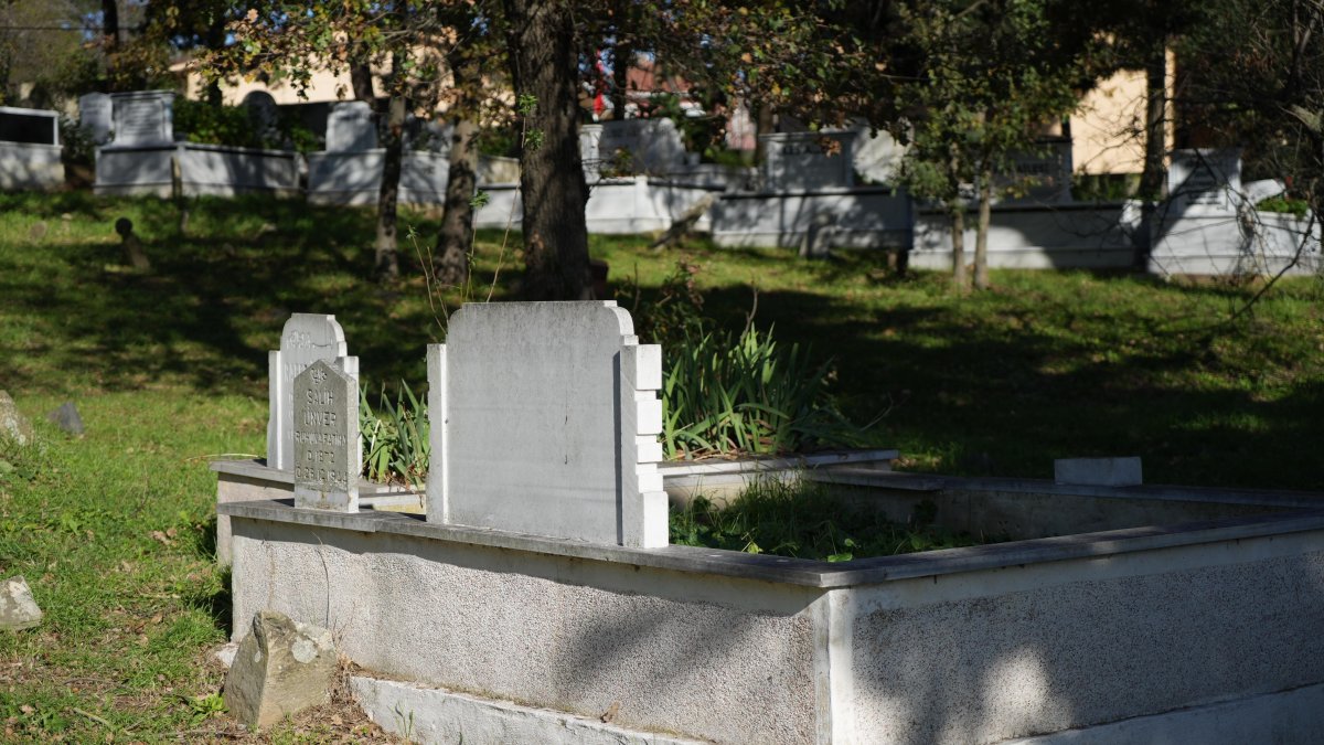 A historic cemetery in Eyüpsultan, Istanbul, Türkiye, Nov. 27, 2024. (IHA Photo)