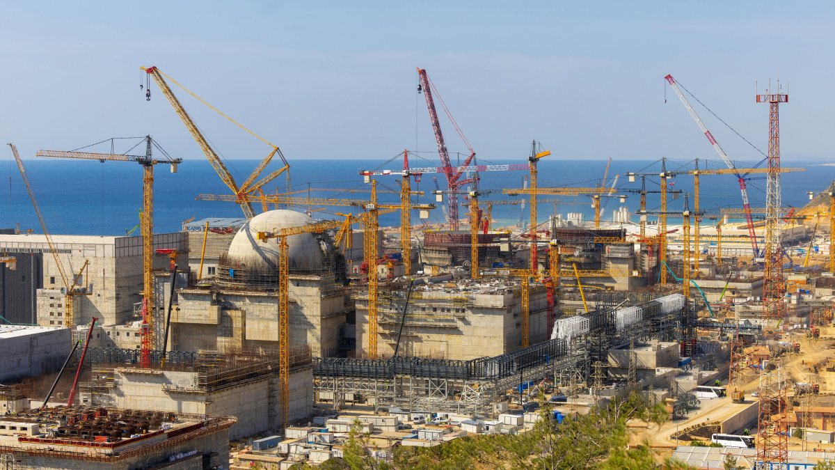 The construction site of the Akkuyu Nuclear Power Plant, Mersin, southern Türkiye, Nov. 19, 2024. (AA Photo)