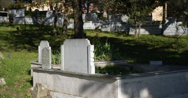 A historic cemetery in Eyüpsultan, Istanbul, Türkiye, Nov. 27, 2024. (IHA Photo)