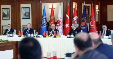 Defense Minister Yaşar Güler is speaking to representatives of the media at the ministry in the capital Ankara, Türkiye, Dec.14, 2024 (Courtesy of the ministry)