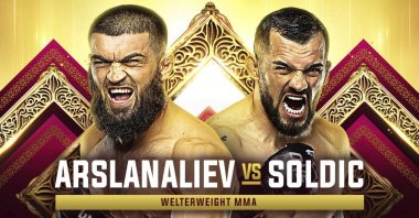 The illustration shows Dagi Arslanaliev (L) and Croatia&#039;s Roberto Soldic. (Illustration by Lara Badreddine)