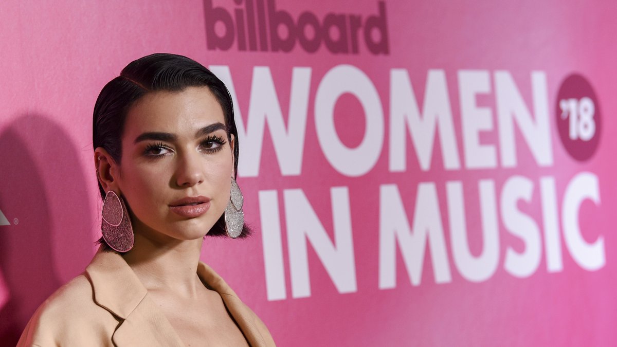 Singer Dua Lipa attends the 13th annual Billboard Women in Music event at Pier 36 in New York, U.S., Dec. 6, 2018. (AP Photo)