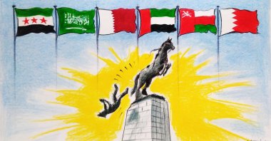 "Gulf states agree that maintaining stability in Syria is critical to the security of the region and to determining Syria's political future." (Illustration by Erhan Yalvaç) 