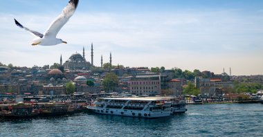 An aerial view of the Eminönü district, Istanbul, Türkiye. (Shutterstock Photo)