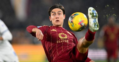 Roma's Paulo Dybala in action during the Serie A match between Roma and Atalanta, Rome, Italy, Dec. 2, 2024. (EPA Photo)