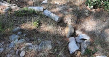 A view of the archeological site where research is conducted on the Battle of Granicus, Çanakkale, Türkiye, Dec. 18, 2024.