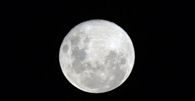 The cold Moon, the last full moon of 2024, is pictured over Buenos Aires, Argentina, Dec. 15, 2024. (AFP Photo)