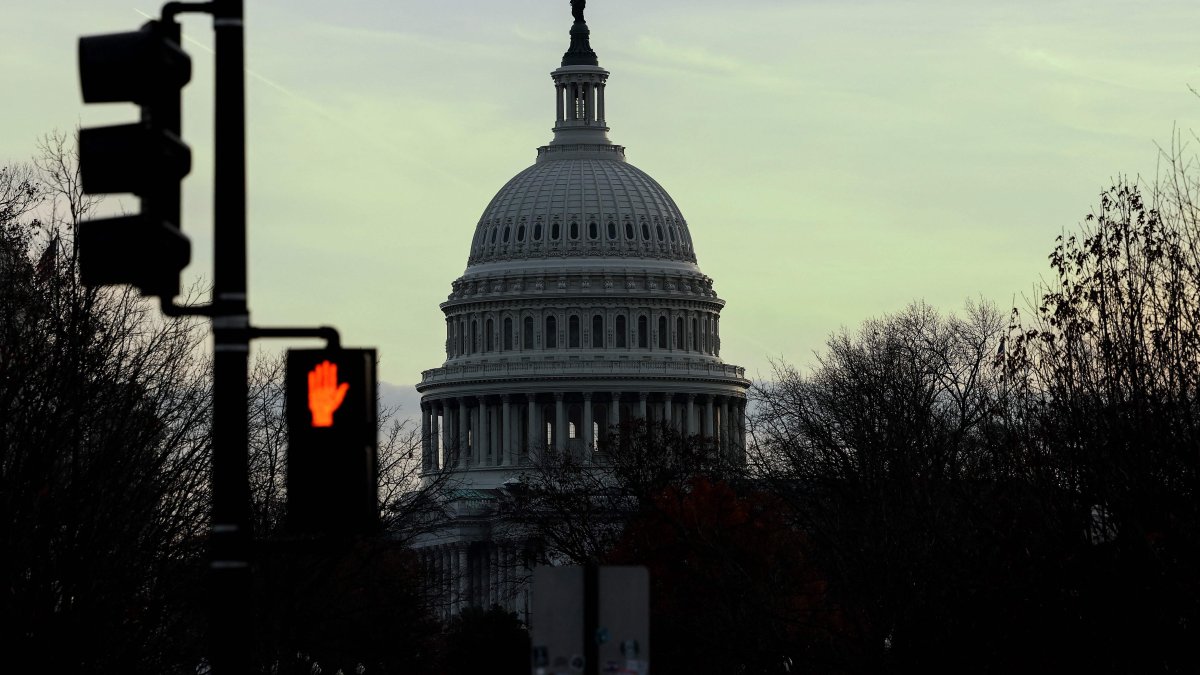 The U.S. Capitol is seen as Congress works to pass a government spending bill in Washington, D.C., U.S., Dec. 19, 2024. (AFP Photo)
