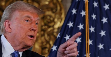 U.S. President-elect Donald Trump delivers remarks at Mar-a-Lago in Palm Beach, Florida, U.S., Dec. 16, 2024. (Reuters Photo)
