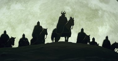 This image released by Warner Bros. Pictures shows a scene from the animated film "The Lord of the Rings: The War of the Rohirrim." (AP Photo)