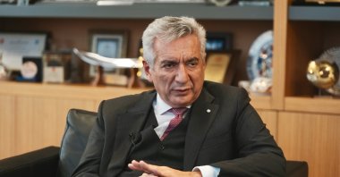 Erdal Bahçıvan, chair of the board of directors of the Istanbul Chamber of Industry (ISO), speaks during an interview with Anadolu Agency (AA), Istanbul, Türkiye, Dec. 20, 2024. (AA Photo)