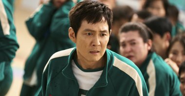 This image released by Netflix shows Lee Jung-Jae in a scene from &quot;Squid Game.&quot; (AP Photo)