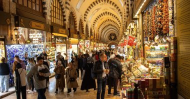 People walk through the Egyptian Bazaar, a historic and bustling market in Istanbul, Türkiye, Oct. 18, 2024. (Shutter Stock Photo) 