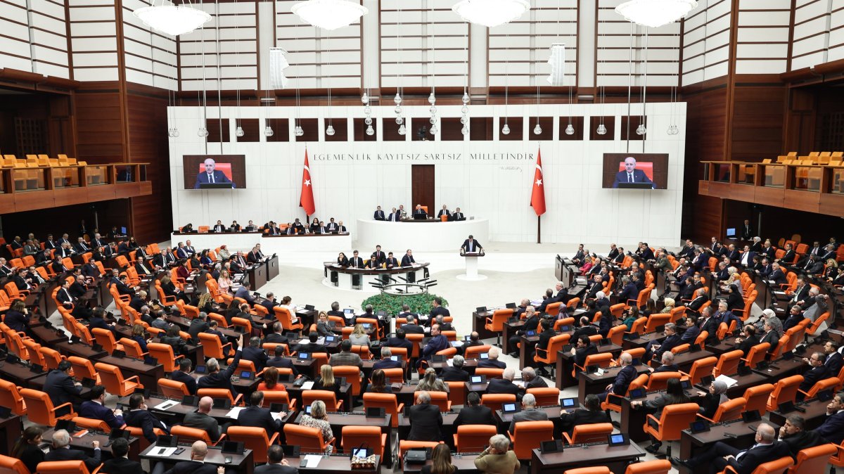 A view of the Turkish Parliament in session, Ankara, Türkiye, Dec. 21, 2024. (AA Photo)