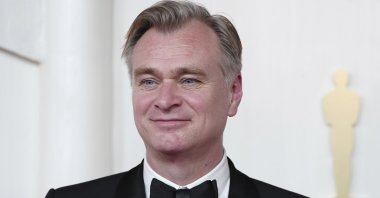 Christopher Nolan arrives at the Oscars at the Dolby Theatre, Los Angeles, U.S., March 10, 2024. (AP Photo(