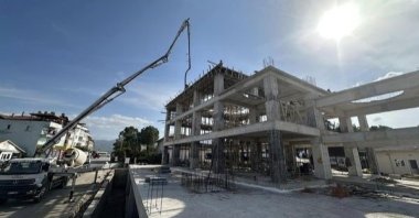 A construction site in Denizli, southwestern Türkiye, Dec. 15, 2024. (IHA Photo)
