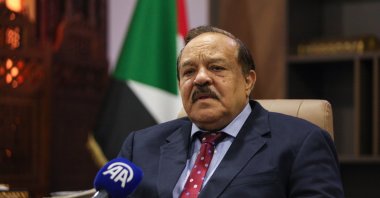 Sudanese Foreign Minister Ali Yusuf speaks at an interview with Anadolu Agency (AA) in Port Sudan, Sudan, Dec. 24, 2024. (AA Photo)