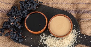 Often referred to as &quot;tahini-pekmez,&quot; this pairing is a staple of Turkish breakfasts during the winter months. (Shutterstcok photo)