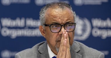 Tedros Adhanom Ghebreyesus, director-general of the World Health Organization (WHO), talks to the media during a press conference in Geneva, Switzerland, Dec. 10, 2024. (EPA Photo)