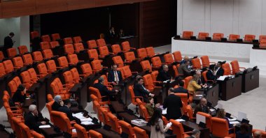 Felicity Party (SP) lawmakers attend a session at Parliament, in the capital Ankara, Türkiye, Dec. 24, 2024. (AA Photo)