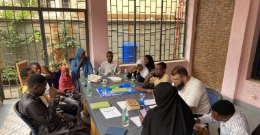 An IHH team develops a sign language dictionary for hearing-impaired individuals, Bujumbura, Burundi, Dec. 27, 2024. (DHA Photo)