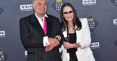 Leonard Whiting (L) and Olivia Hussey attend the 50th Anniversary World Premiere Restoration of &quot;The Producers&quot; presented as the Opening Night Gala of the 2018 TCM Classic Film Festival in Hollywood, California, U.S., April 26, 2018. (AFP Photo)