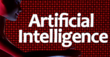 Artificial Intelligence words are seen in this illustration taken March 31, 2023. (Reuters Photo)