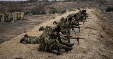 Snipers of the Turkish army attend a shooting practice in the capital, Ankara, Türkiye, on Dec. 28, 2024. (AA Photo)