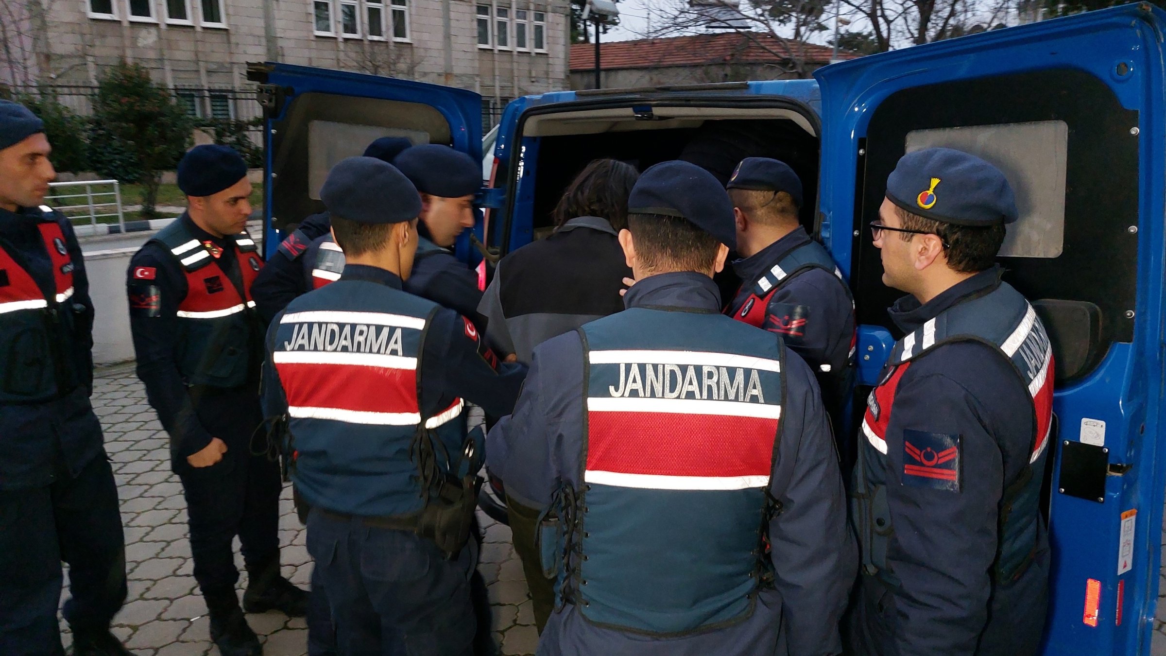 Gendarmerie officers detain four suspected Daesh terrorists in northern Samsun province, Türkiye, Dec. 27, 2024. (İHA Photo)