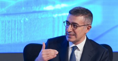 Garanti BBVA CEO Mahmut Akten speaks during the 4th Future of Finance Summit in Istanbul, Türkiye, Dec. 24, 2024. (AA Photo)