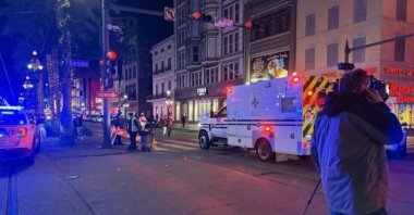 A view of the scene, in New Orleans, Louisana, U.S., Jan. 1, 2025. (DHA Photo)