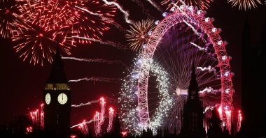 
People worldwide rang in the new year with traditions, festivities and even some rather daring chilly swims in frigid seas