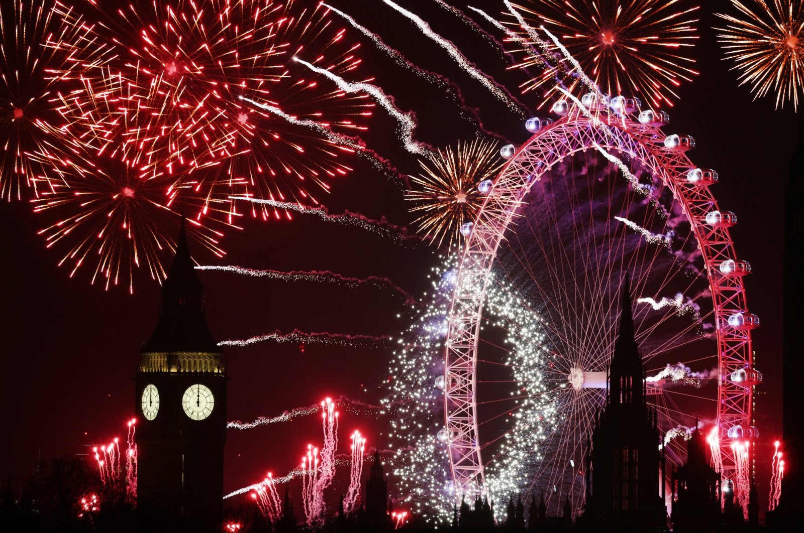 
People worldwide rang in the new year with traditions, festivities and even some rather daring chilly swims in frigid seas
