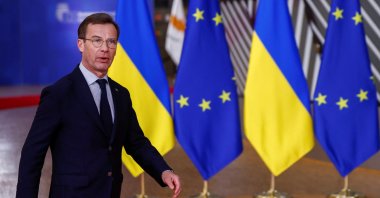 Prime Minister of Sweden Ulf Kristersson walks as he attends a European Union leaders summit in Brussels, Belgium, Dec. 19, 2024. (Reuters File Photo)