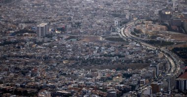 An aerial view shows Sulaymaniyah, a city under the Kurdistan Regional Government (KRG) administration, northern Iraq, Oct. 18, 2024. (AFP Photo)